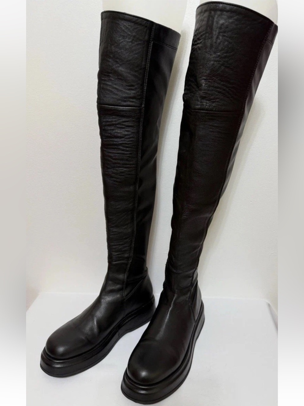 40 US 9.5 Italy 🇮🇹 Leonardo Principi Women Ovine Leather Blend Knee High Boot